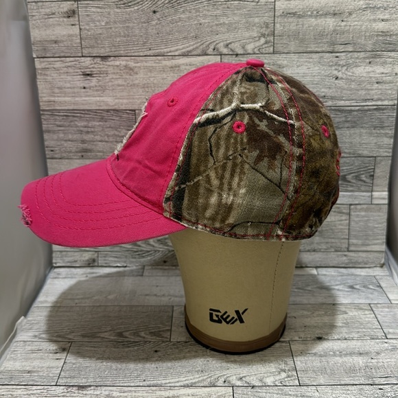 Bucees pink camouflage youth girls baseball cap hat - Picture 3 of 7